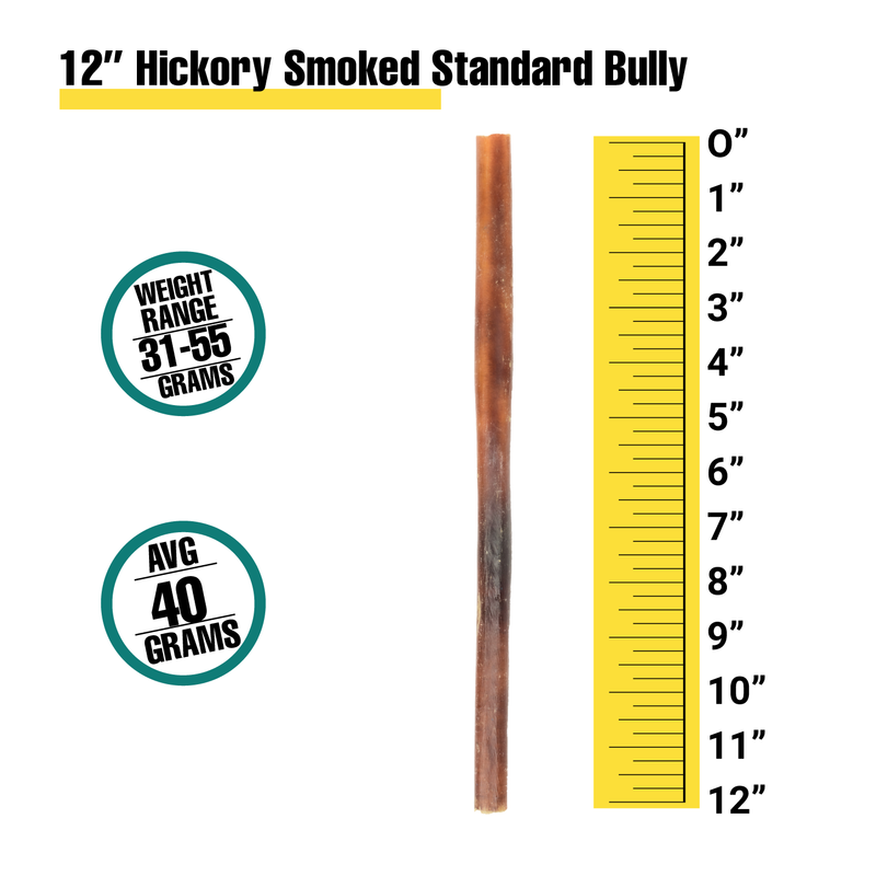 12” Hickory Smoked Standard Bully