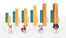 Yak Cheese Chews Size Reference Sheet