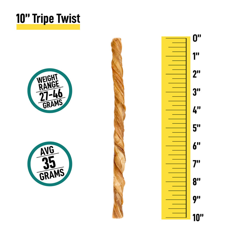 10” Tripe Twists - Bulk Box