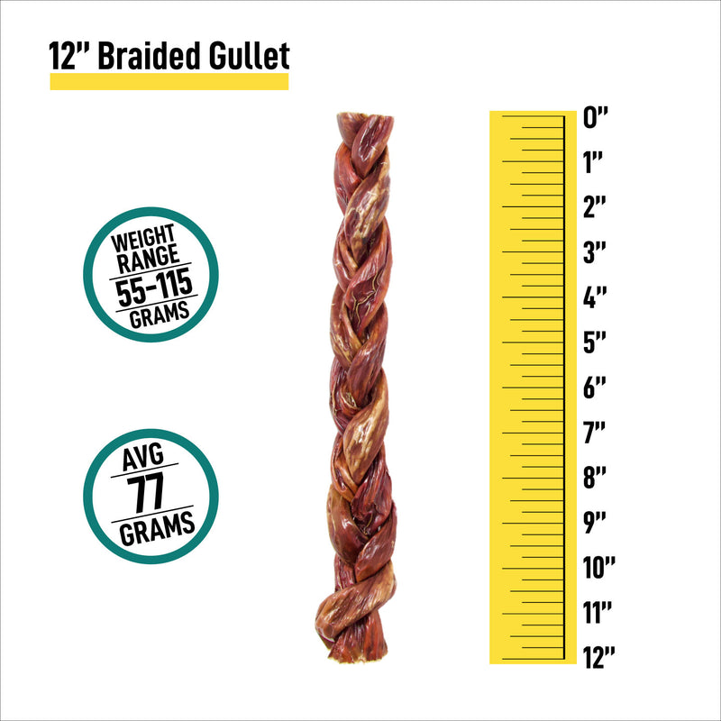 12" Braided Gullet Sticks