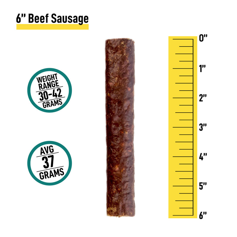 6” Beef Sausages - Bulk Box