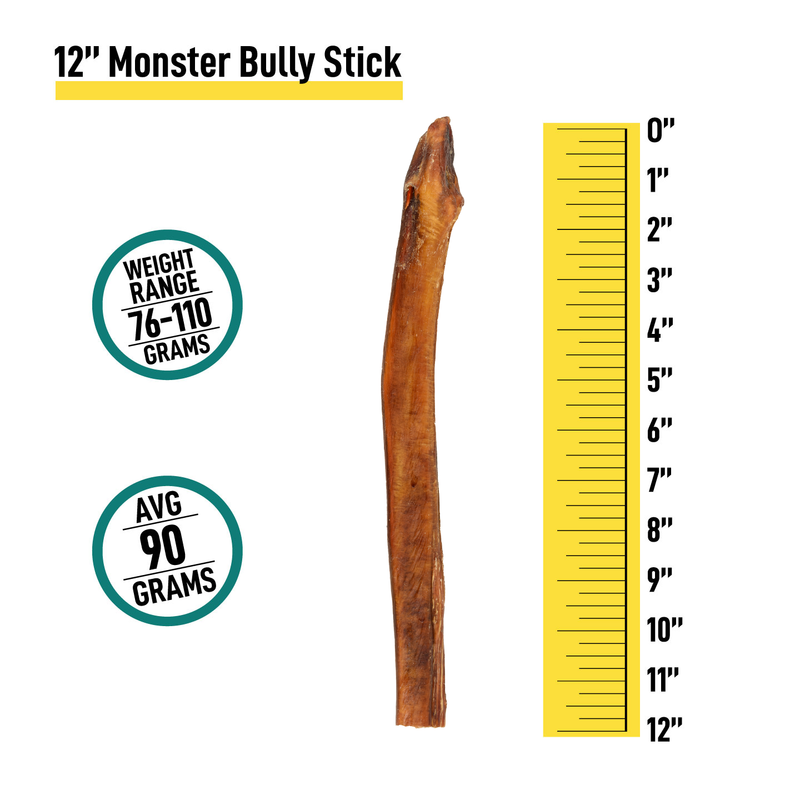 12" Monster Bully Sticks - Bulk Box