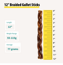 12" Braided Gullet Sticks