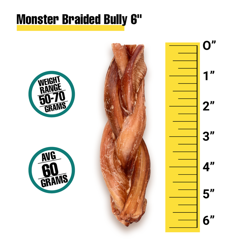 Monster Braided Bully 6" and 12"