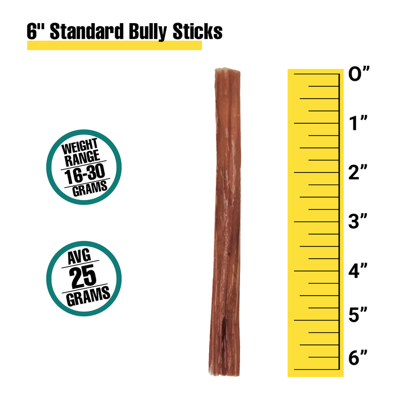 6" Standard Bully Sticks - Bulk Box