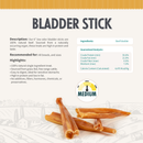6" Low Odor Beef Bladder Sticks