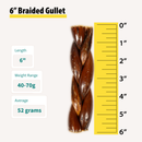 6" Braided Gullet Sticks - Bulk