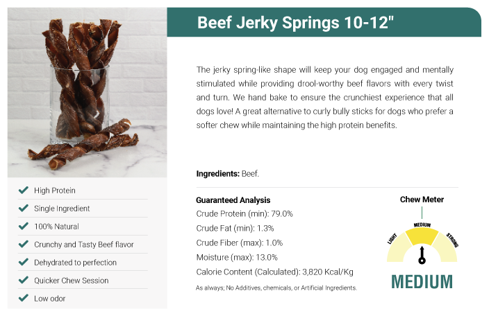 Beef Jerky Springs 10-12"