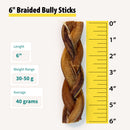 6” Braided Bully Sticks - Bulk Box