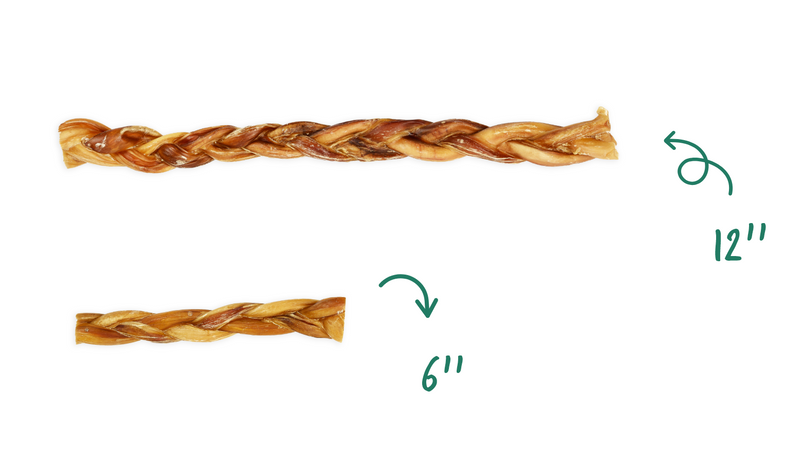 12” Thin Braided Bully Sticks - Bulk Box