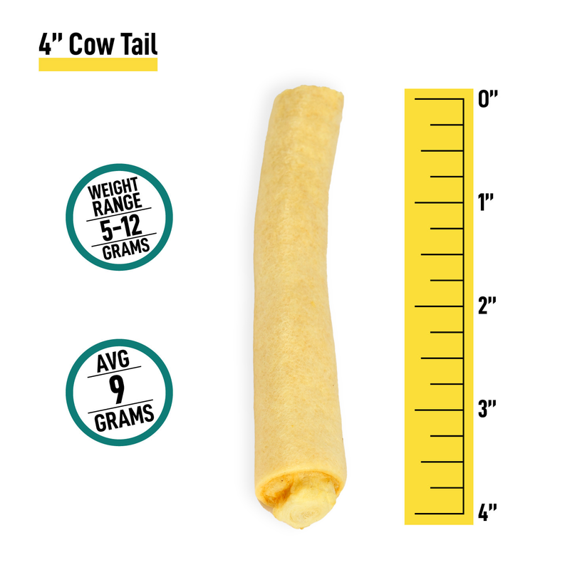 4” Cow Tails - Bulk Box