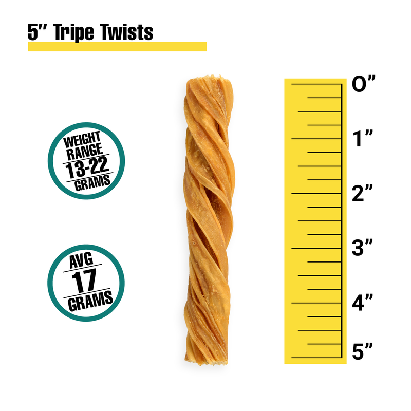 5” Tripe Twists - Bulk Box