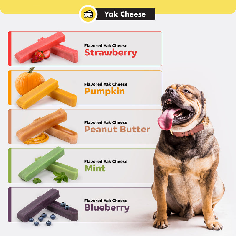 Different Flavors of Yak Cheese Chews