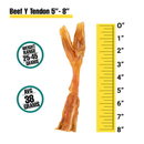 5"-8" Beef Tendon Dog Chew Size Sheet