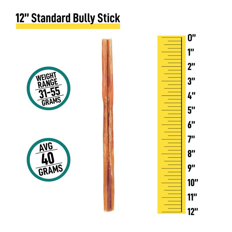 12" Standard Bully Sticks - Bulk Box