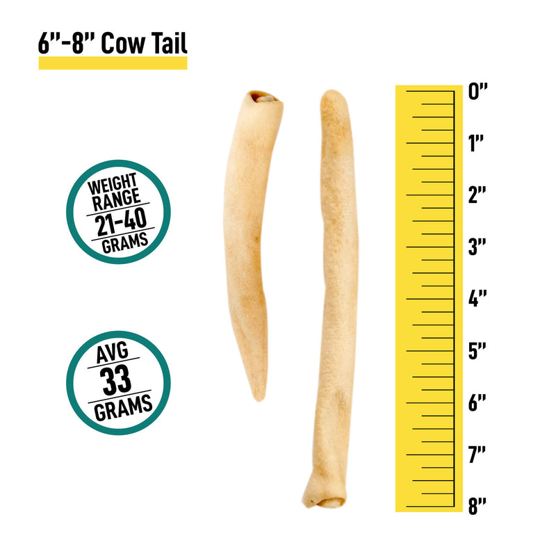 6-8" Cow Tails - Bulk Box