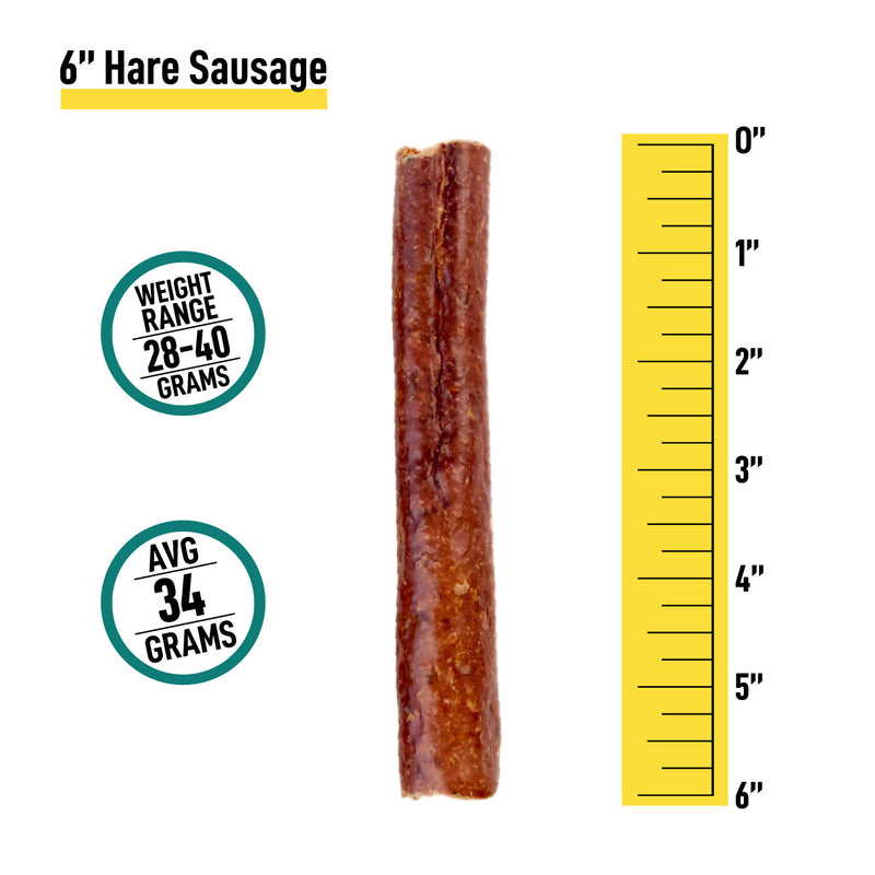 6” Hare Sausages - Bulk Box